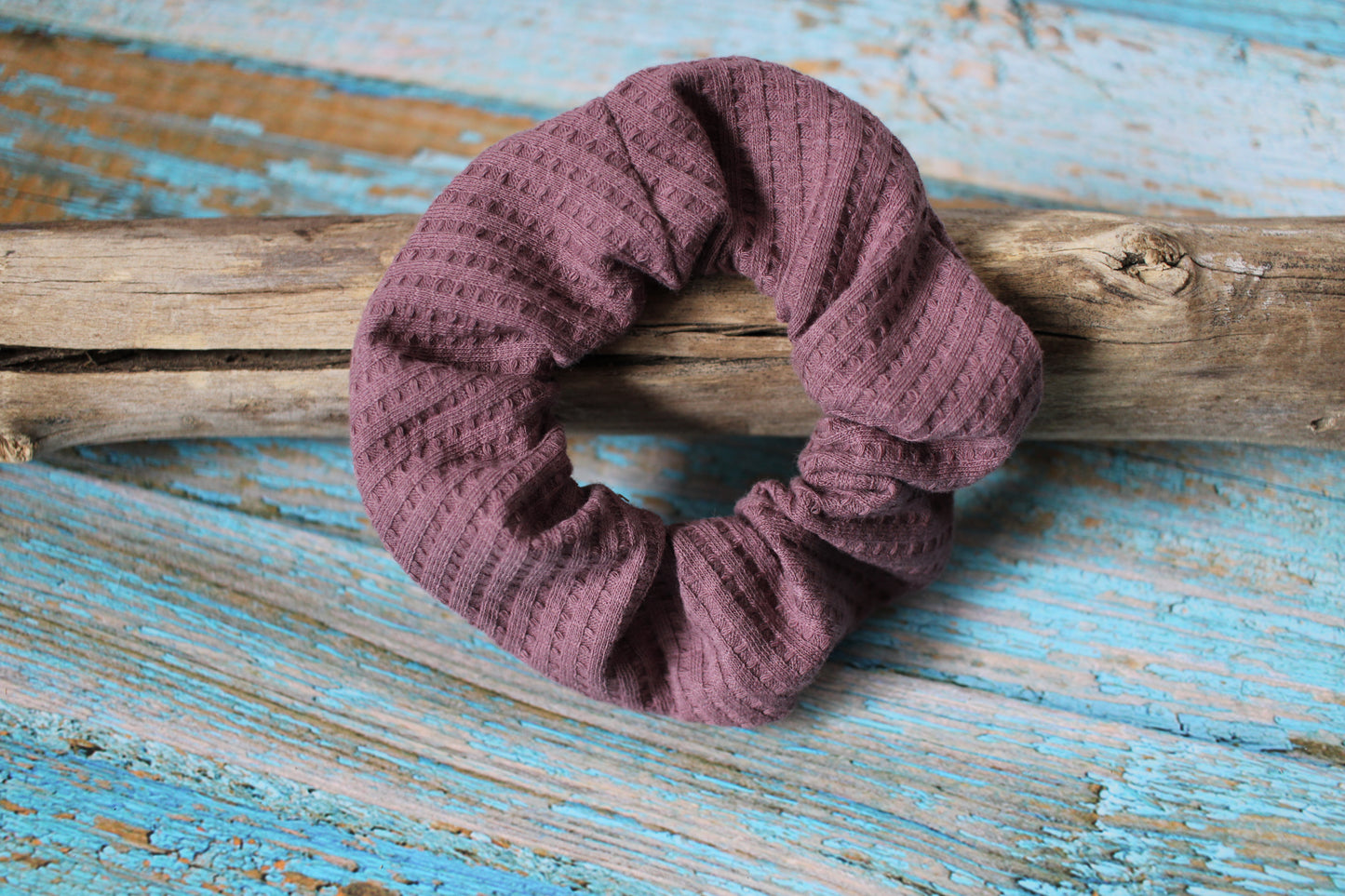 Scrunchies van wafeljersey