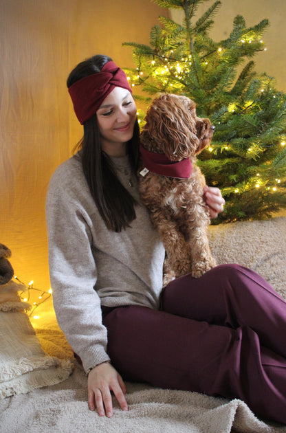 Partnerlook-Set Rib bordeaux