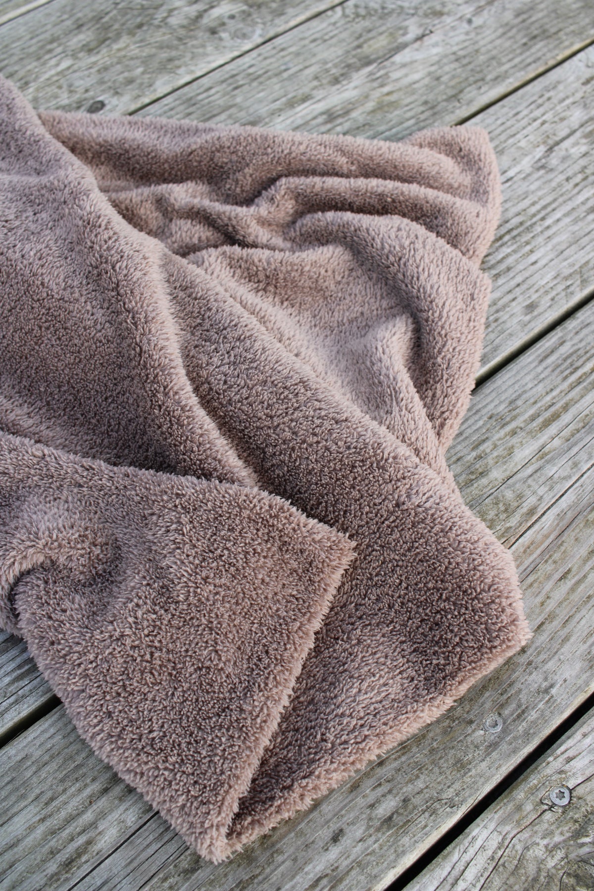 Teddykuscheldecke braun – Skalli's Bandanas & Co