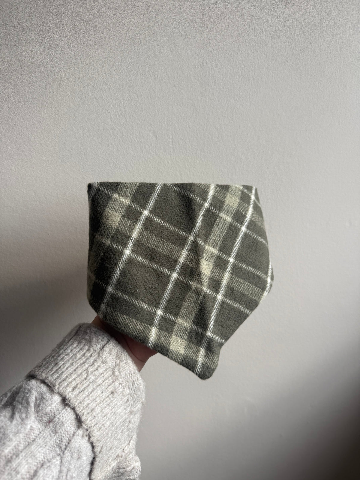 Flanell Halstuch Khaki - Sofortkauf