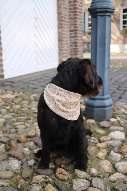 Waffelhalstuch Beige Flowerdream