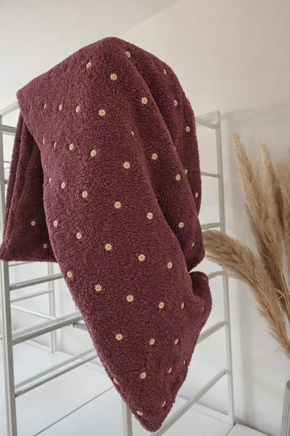 Teddykuscheldecke Mauve Flowers